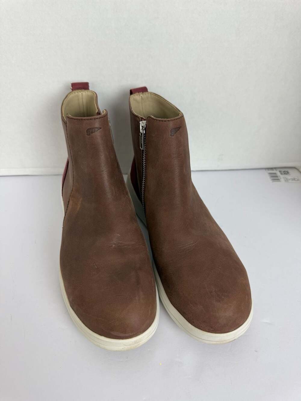 Red Wing Zero-G Lite ExtraLight Brown Leather Side Zip Chelsea Boots Women's